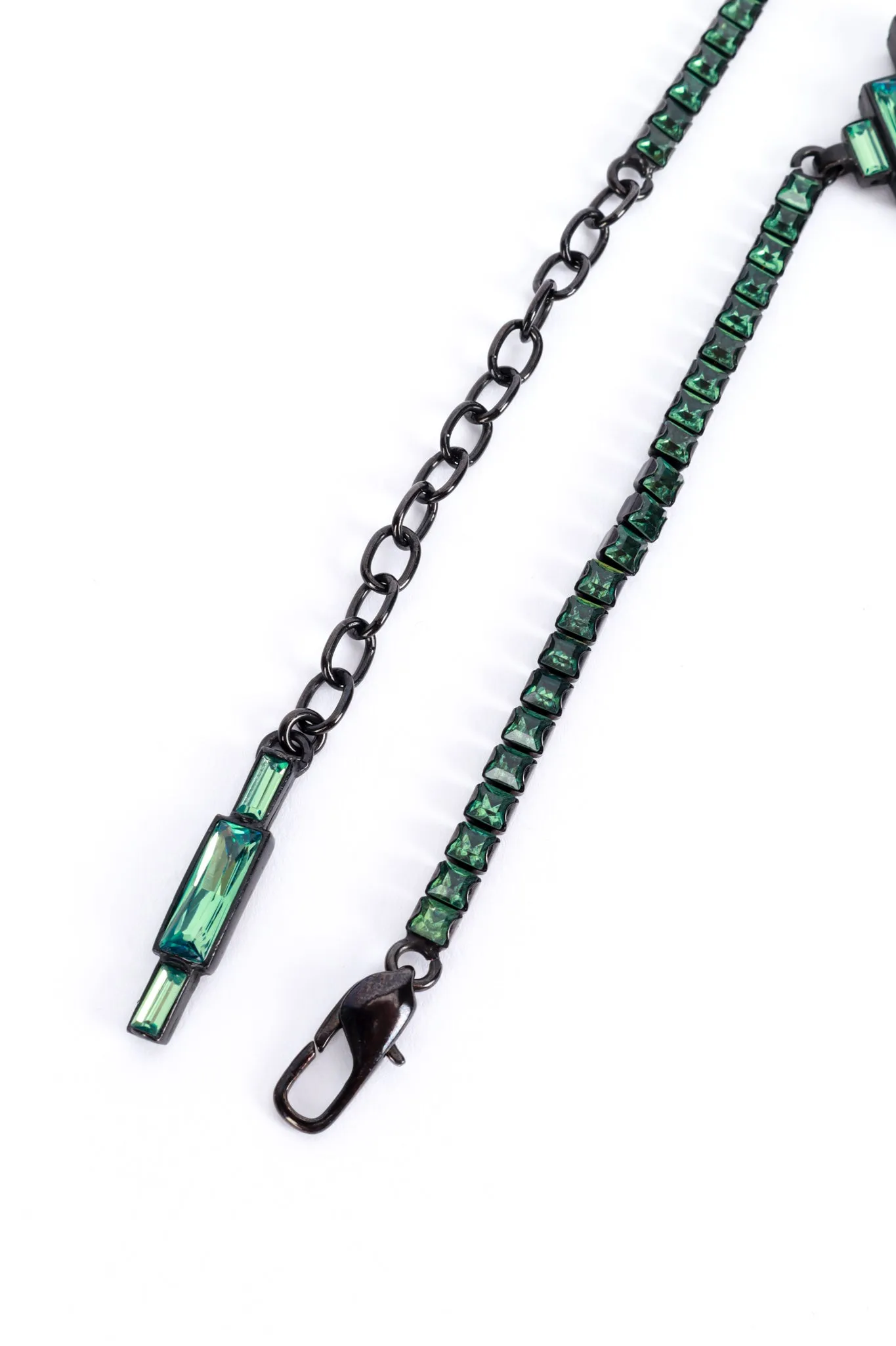 Baguette Crystal Logo Belt