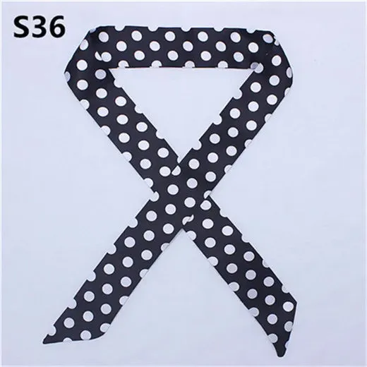 Bandana Small Silk Bag Scarf Women Head Hijab Scarf Long Skinny Scarves For Ladies Fashion Headband