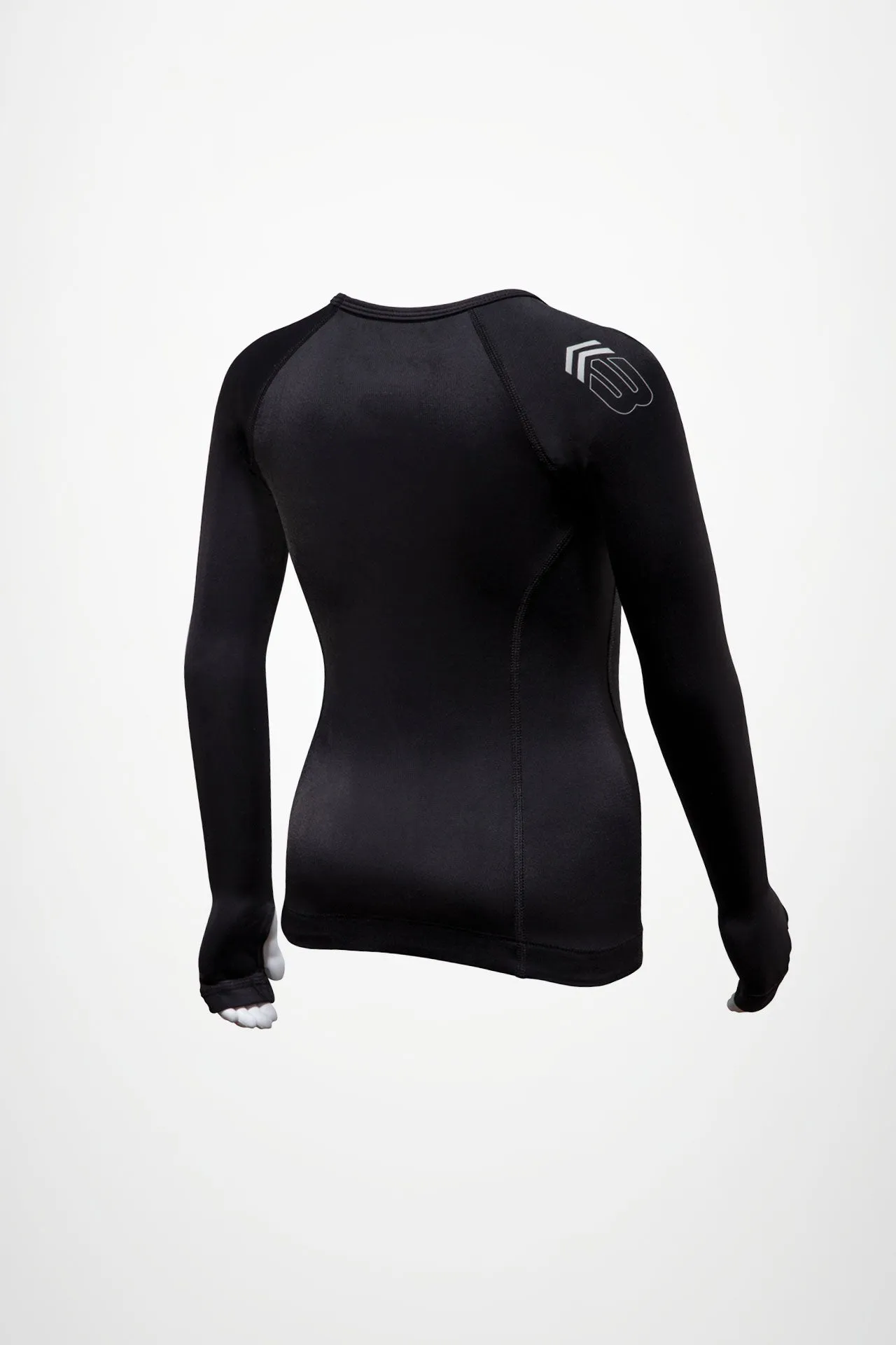 BASE Youth Active LS Compression Tee - Black