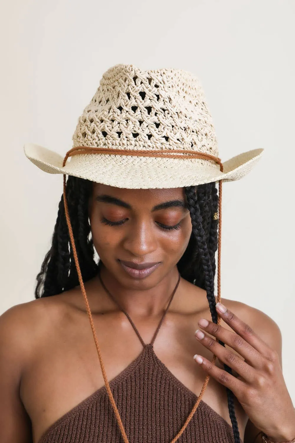 Basketweave Western Cowboy Hat