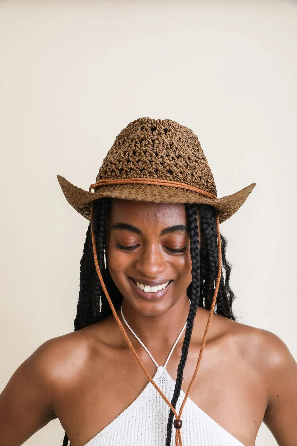 Basketweave Western Cowboy Hat
