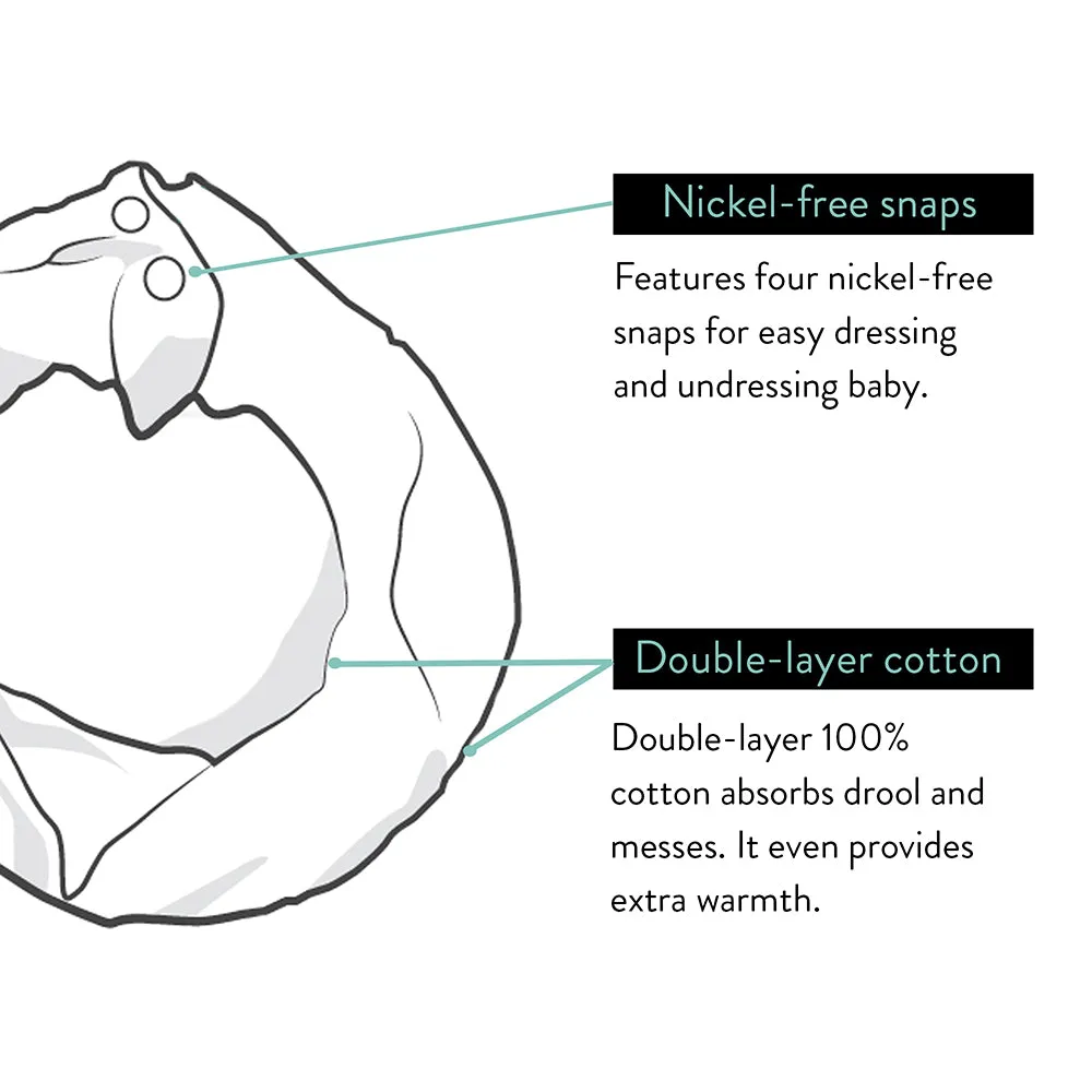 Bazzle Baby BandoBib Infinity Scarf Bib 2-Pack: Dahlia