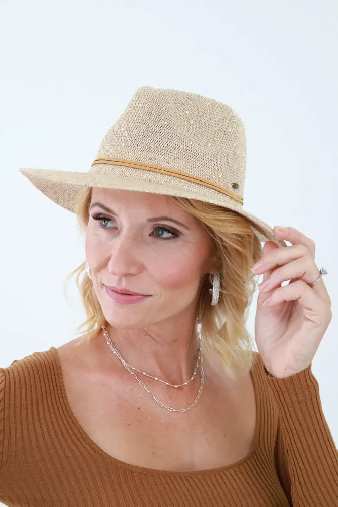 Beach Hat with Sequins