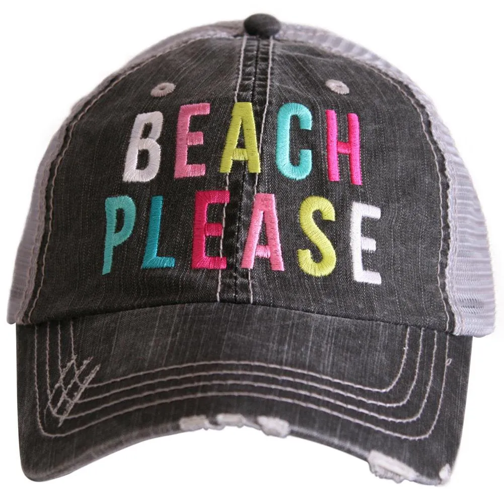 Beach Please Trucker Hat by Katydid in Three Colors