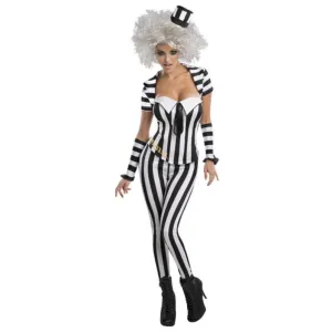 Beetlejuice Secret Wishes Blk/Wht Corset Size Xs