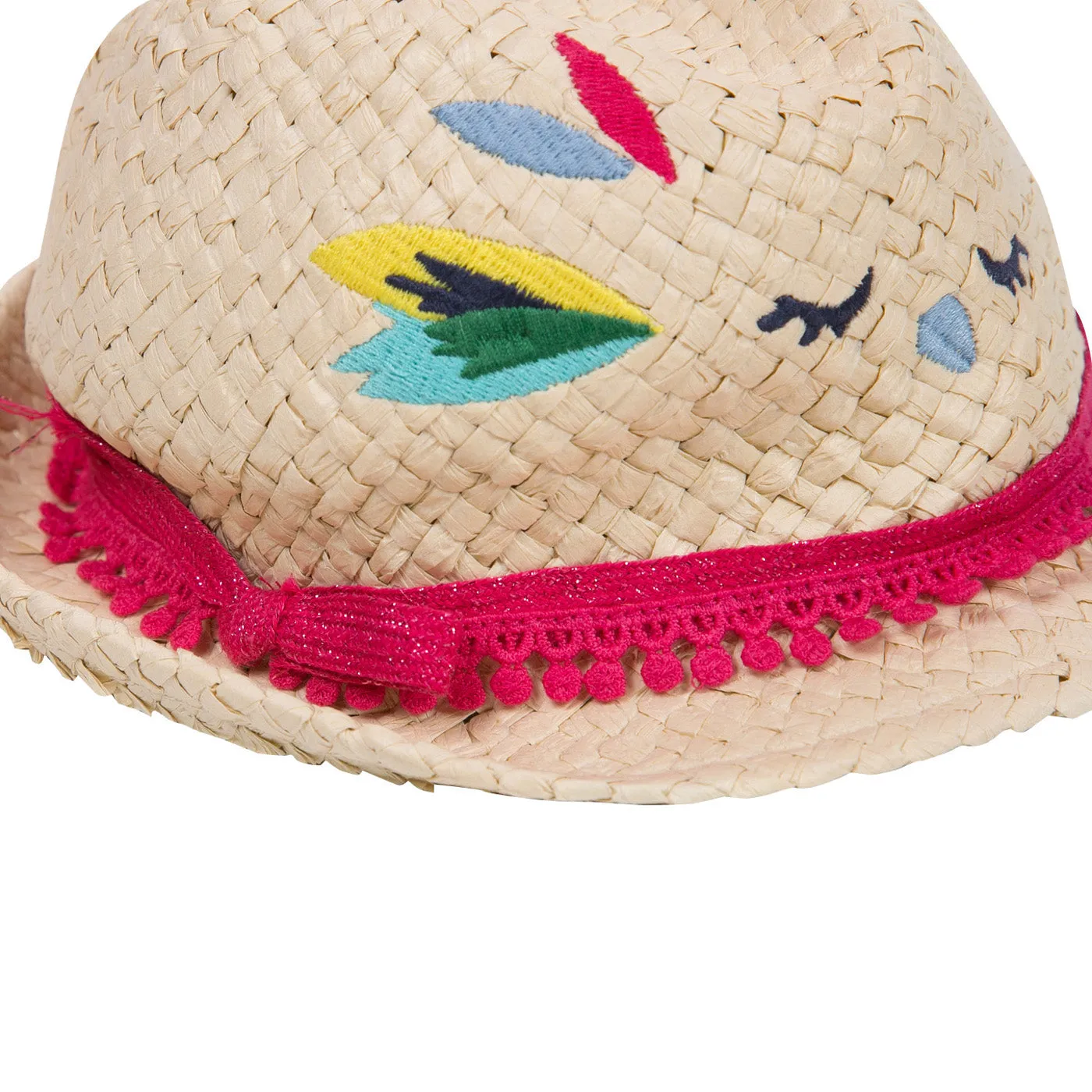 Bird Pattern Straw Hat