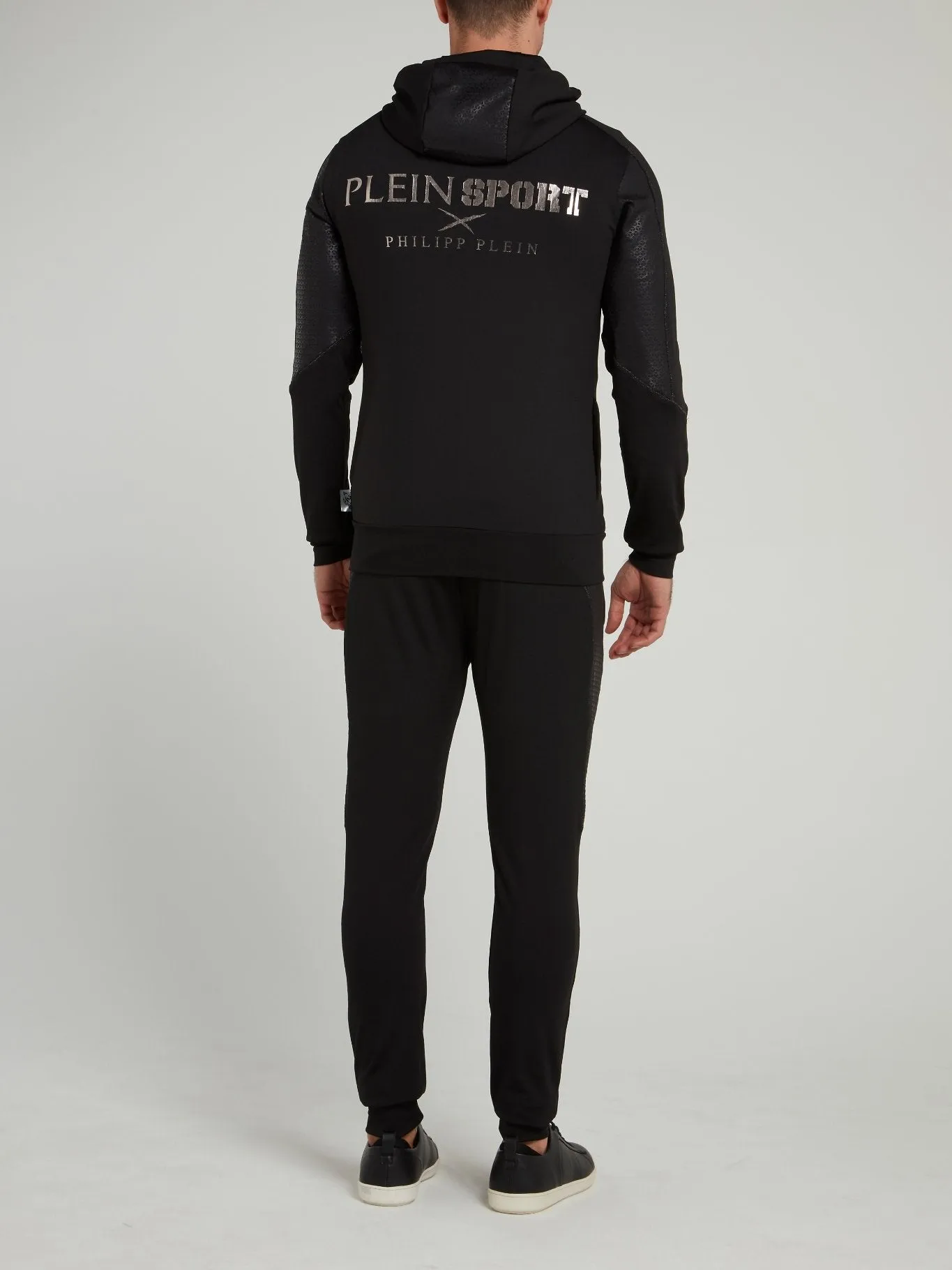Black Cube Print Jogging Set