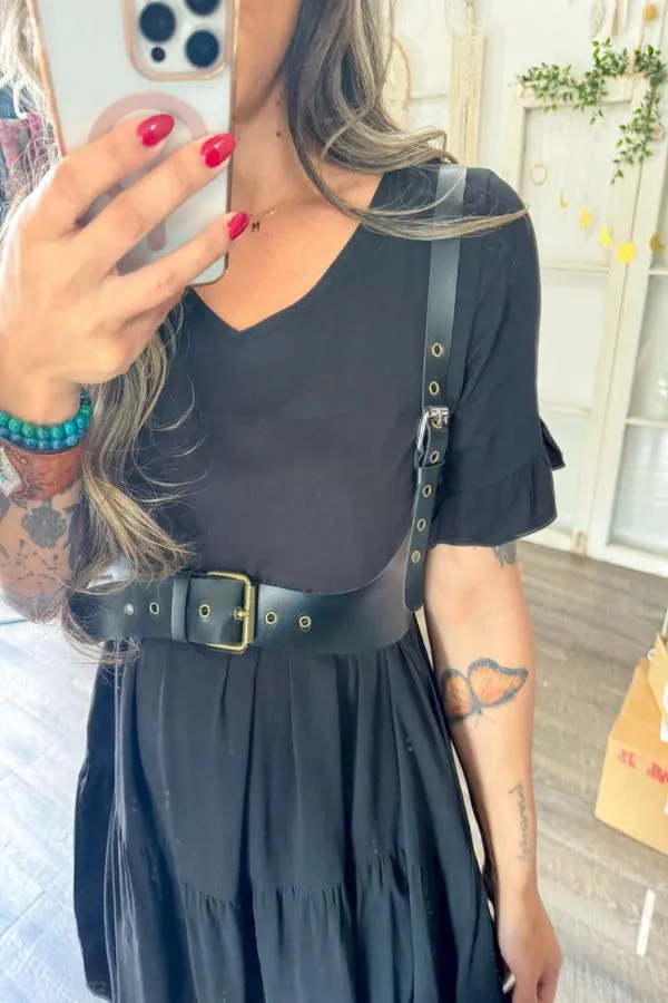 Black Harness Belt