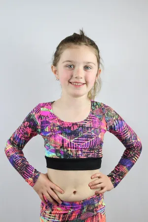 Blaze Long Sleeve Crop Top Youth Girls