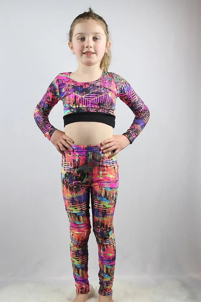 Blaze Long Sleeve Crop Top Youth Girls
