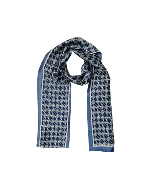 Blue Chain Link Decorative Narrow Scarf
