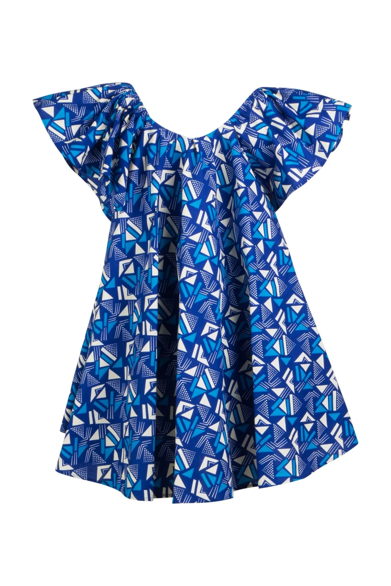 BLUE OFF THE SHOULDER DRESS