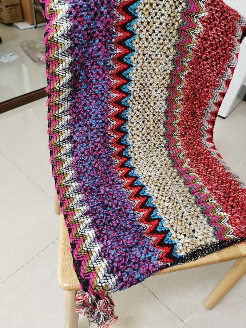 Boho Chic Knitted Cape