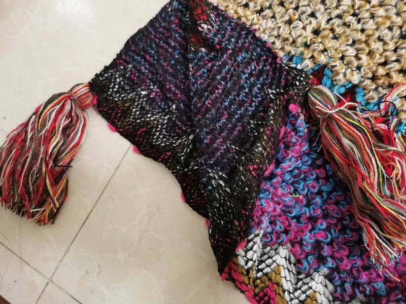 Boho Chic Knitted Cape