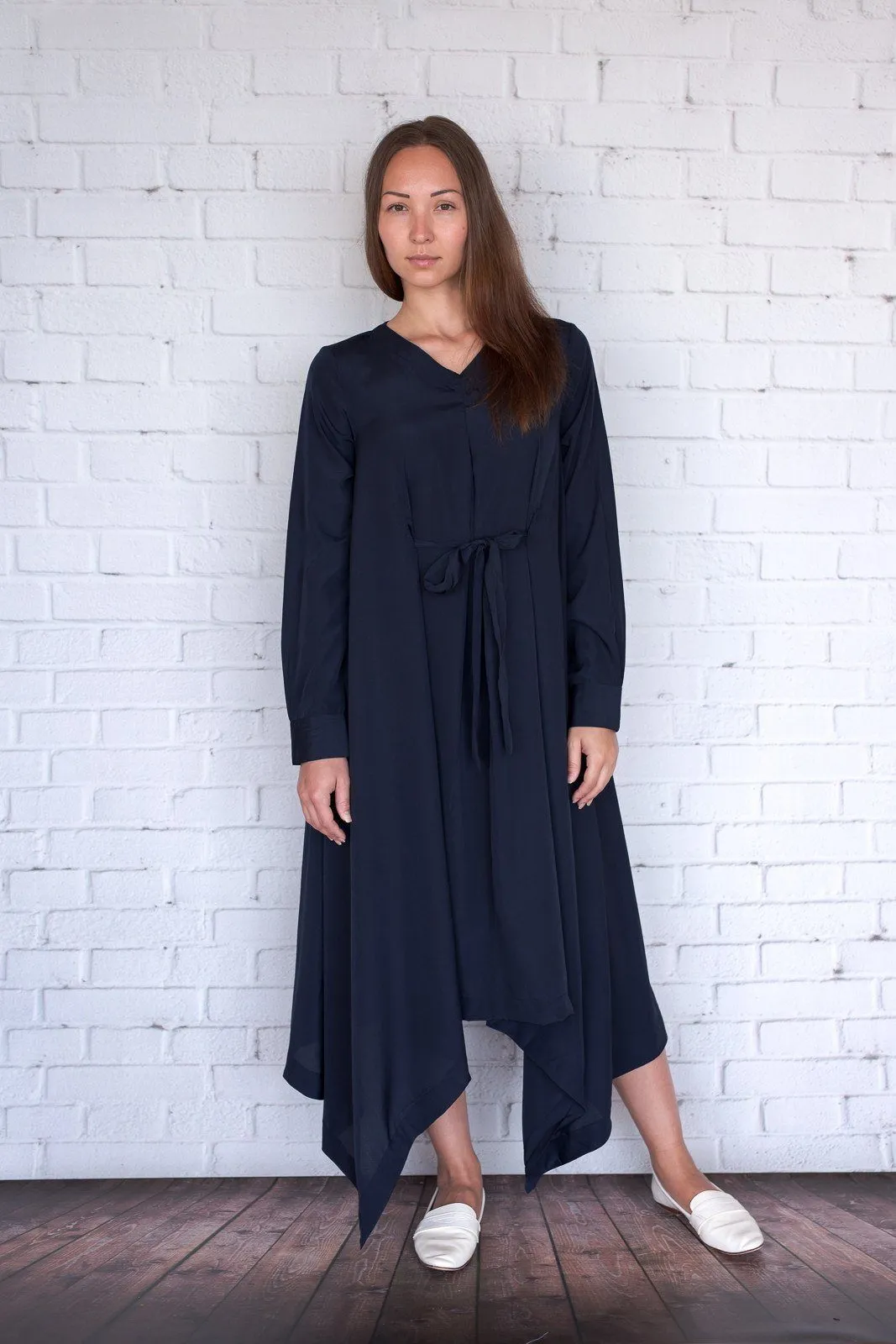Botan - Navy Crepe
