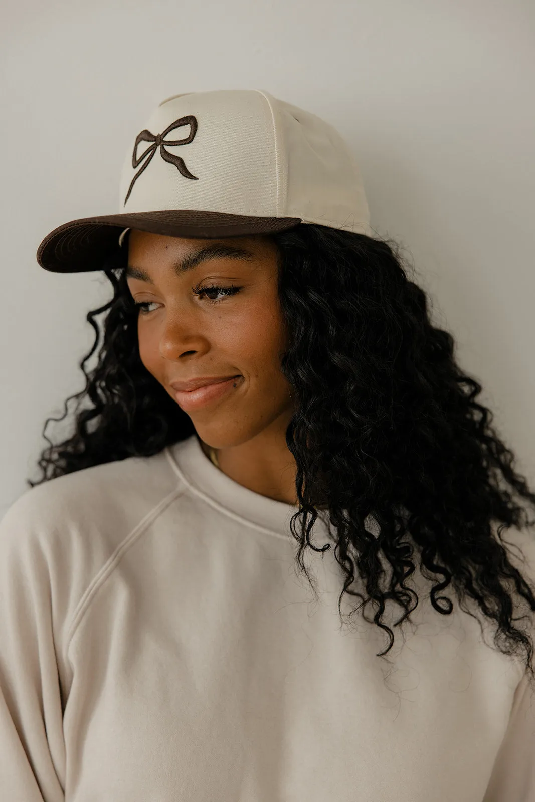 Brown Bow Hat