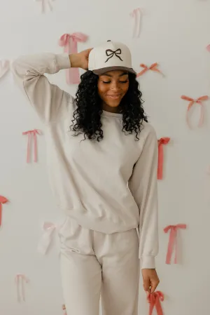 Brown Bow Hat