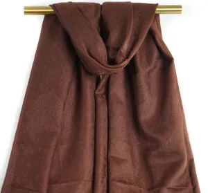 Brown Royal Paisley Pashmina Scarf Bohemian Shawl