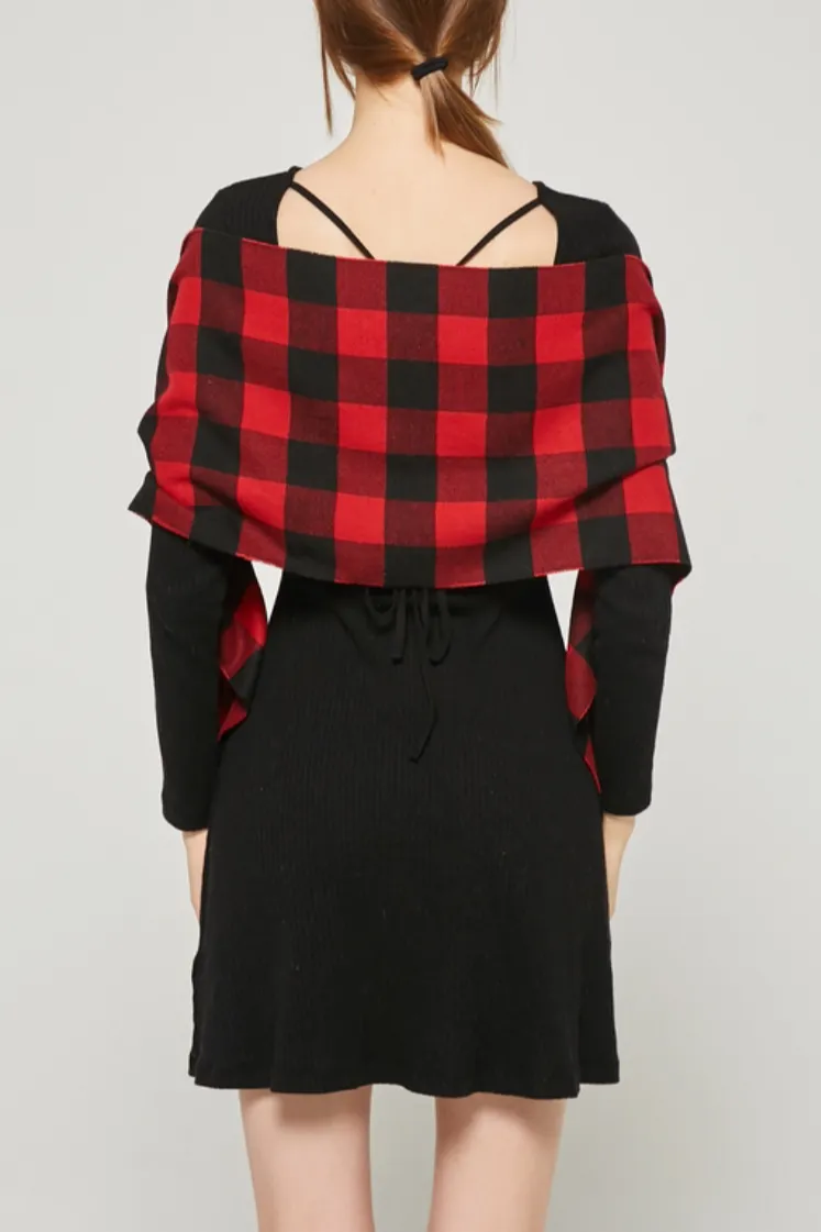 Buffalo plaid scarf
