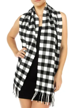 Buffalo plaid scarf