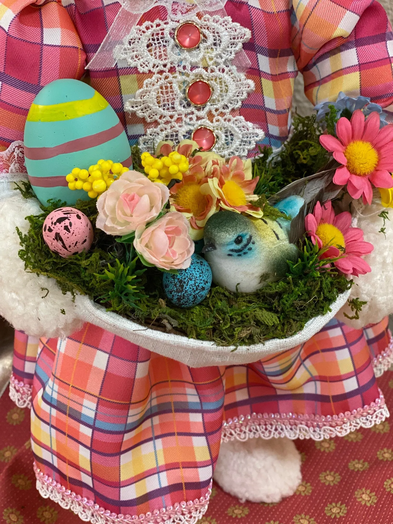 Bunny Holding Bird Nest