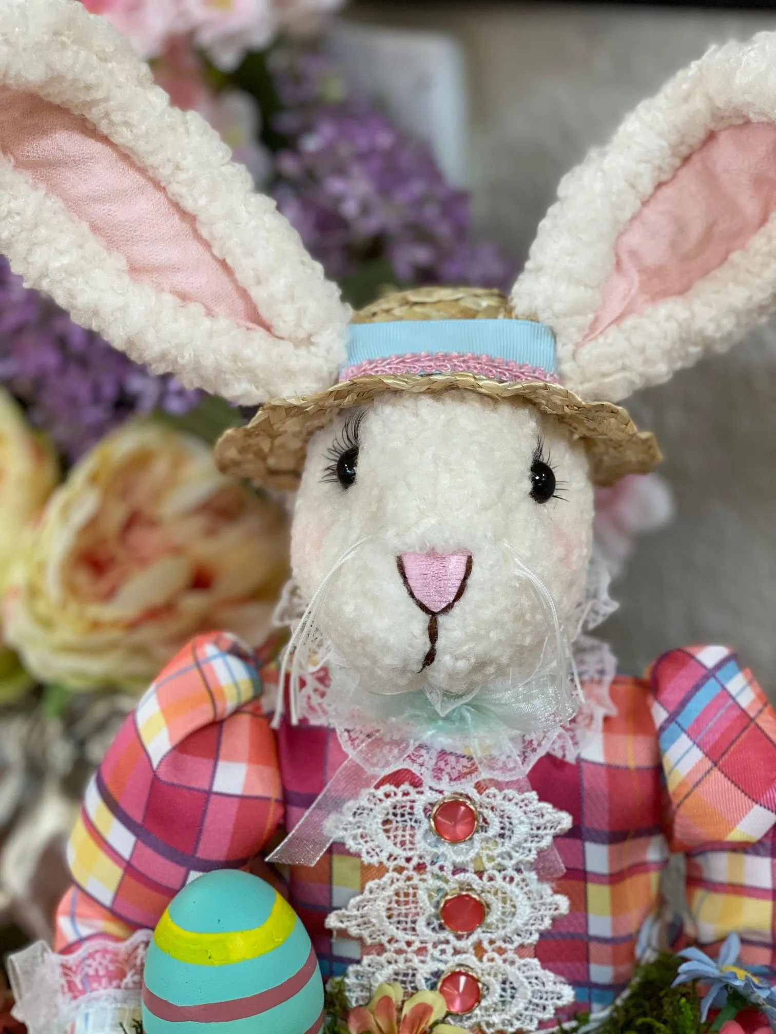 Bunny Holding Bird Nest