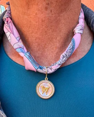 Butterfly Scarf Necklace