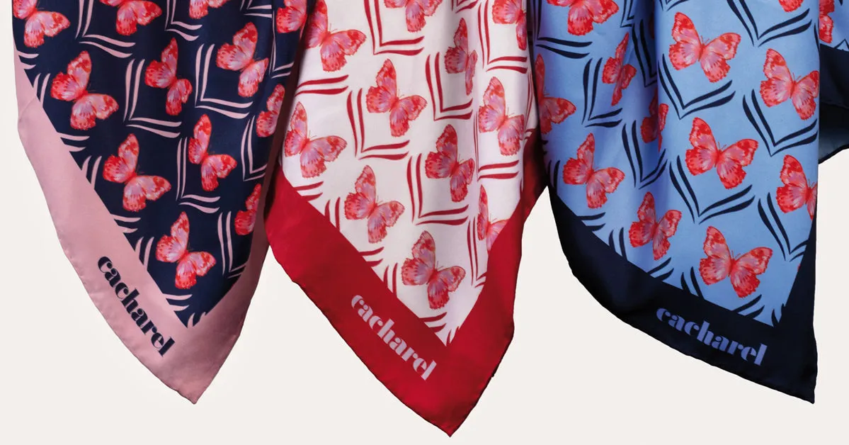 Cacharel CFL037G-Scarf Pontia Off White