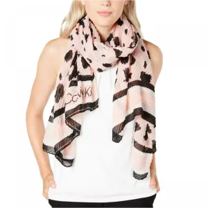 Calvin Klein Women's Leopard Pleated Scarf