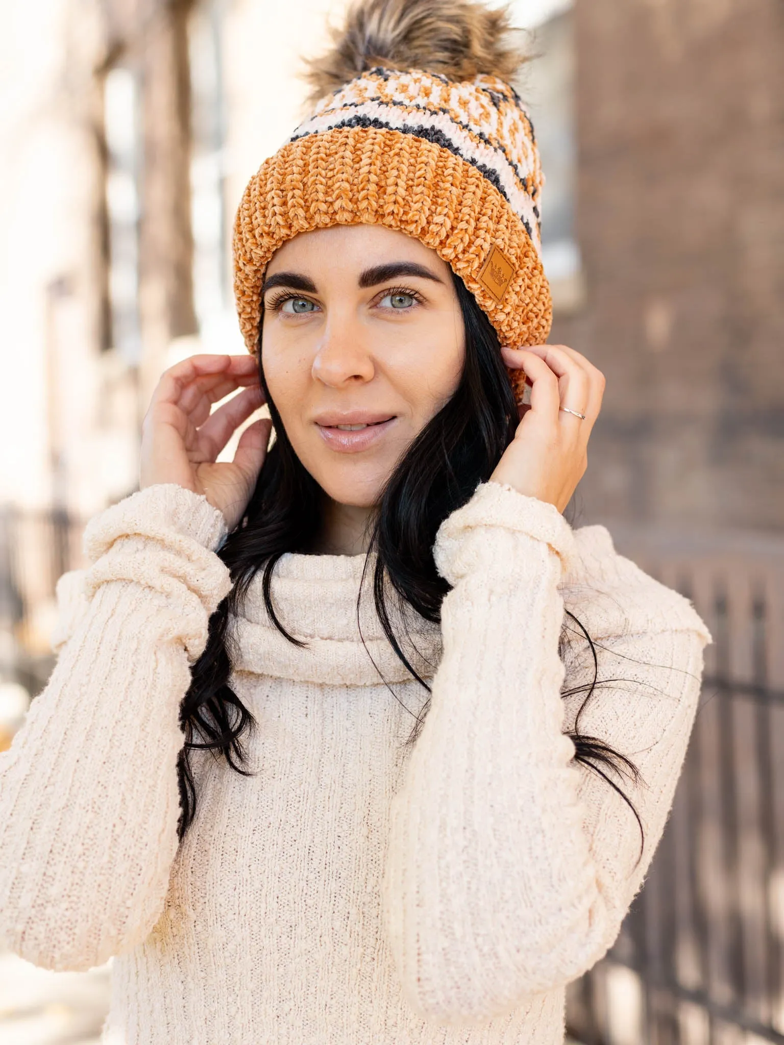 Camel Multi Pom Hat