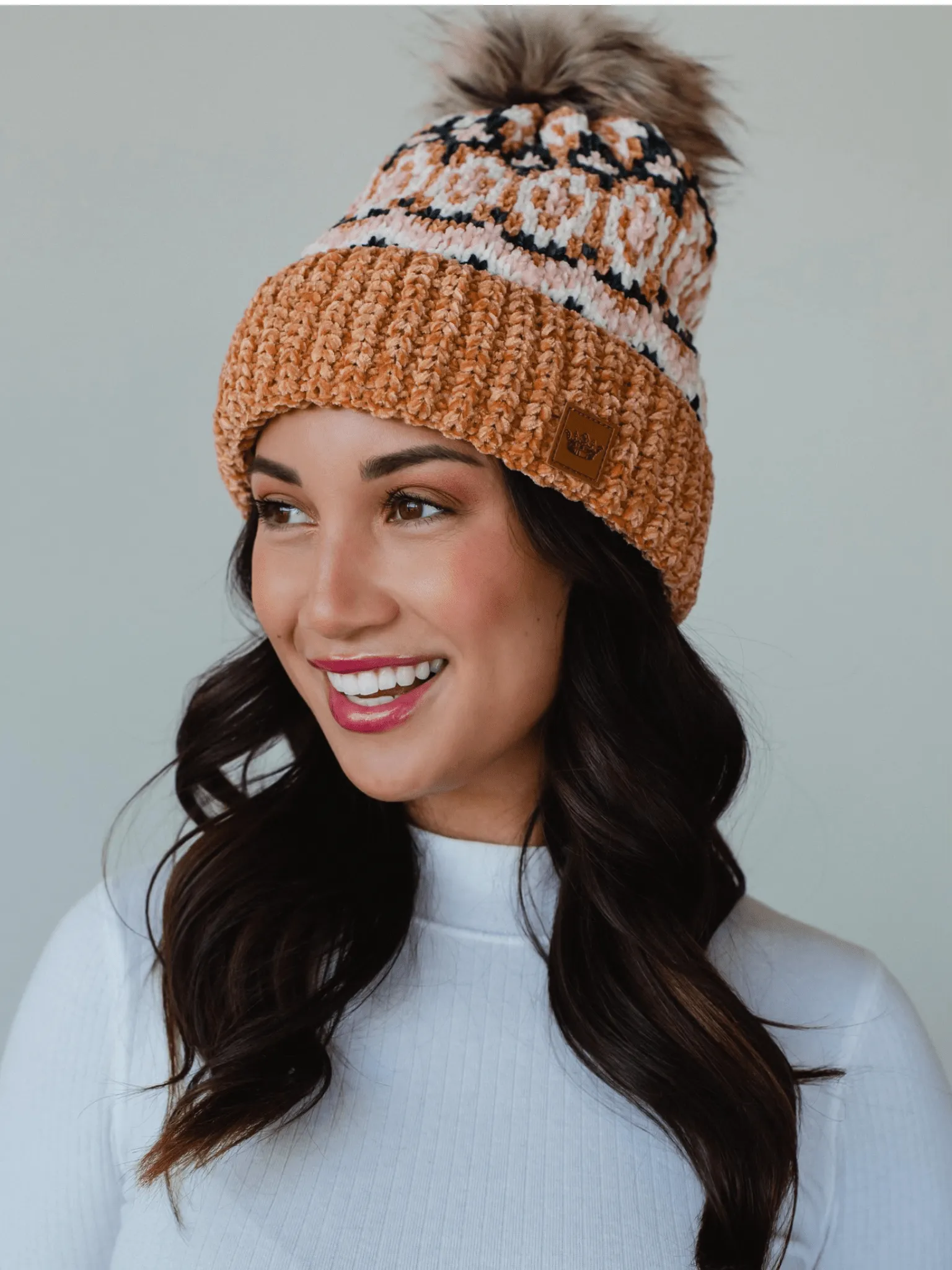 Camel Multi Pom Hat