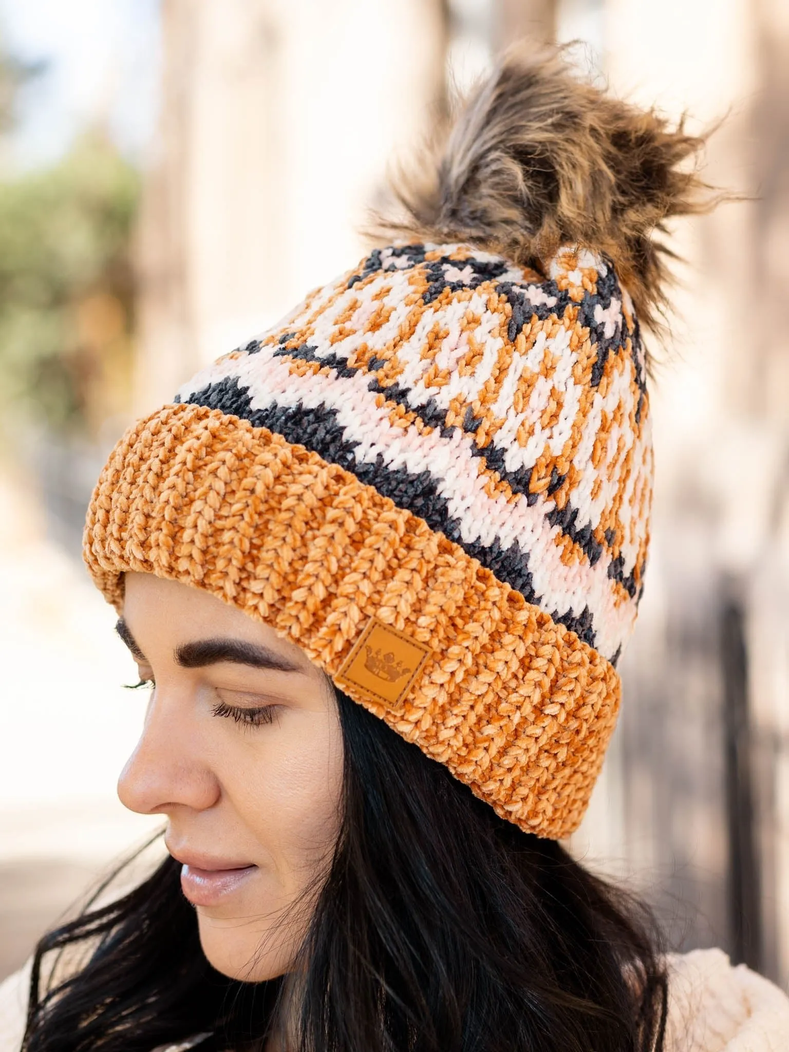 Camel Multi Pom Hat