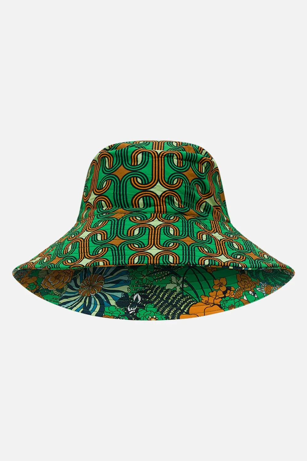 Camilla Reversible Wide Brim Bucket Hat Good Vibes Generation