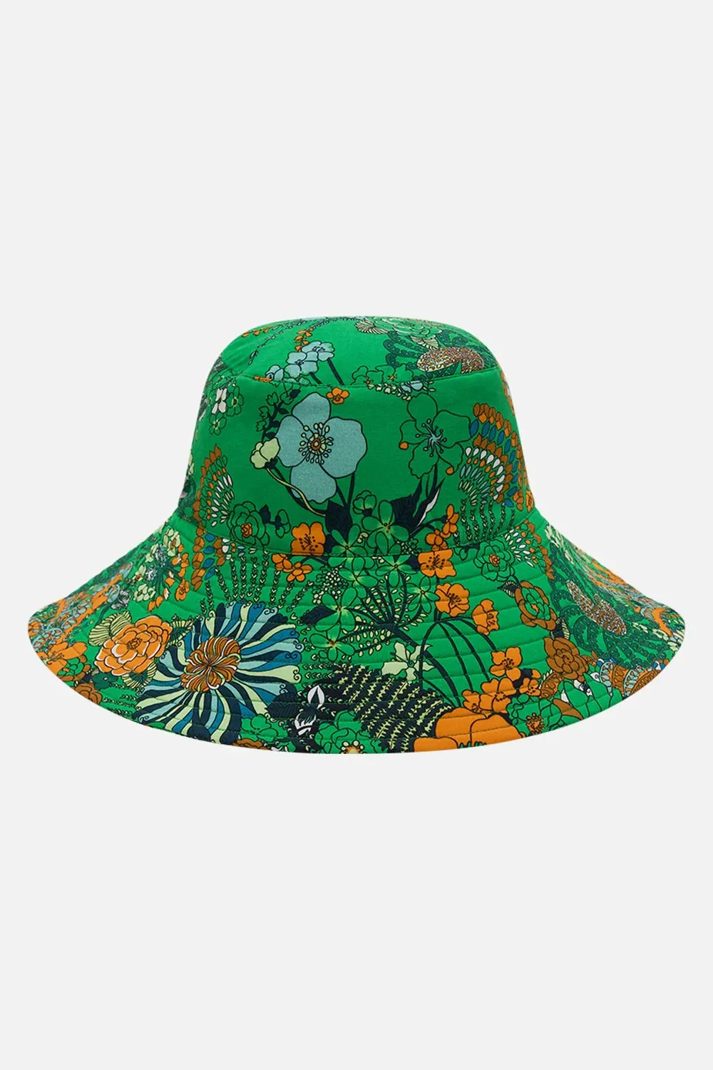 Camilla Reversible Wide Brim Bucket Hat Good Vibes Generation