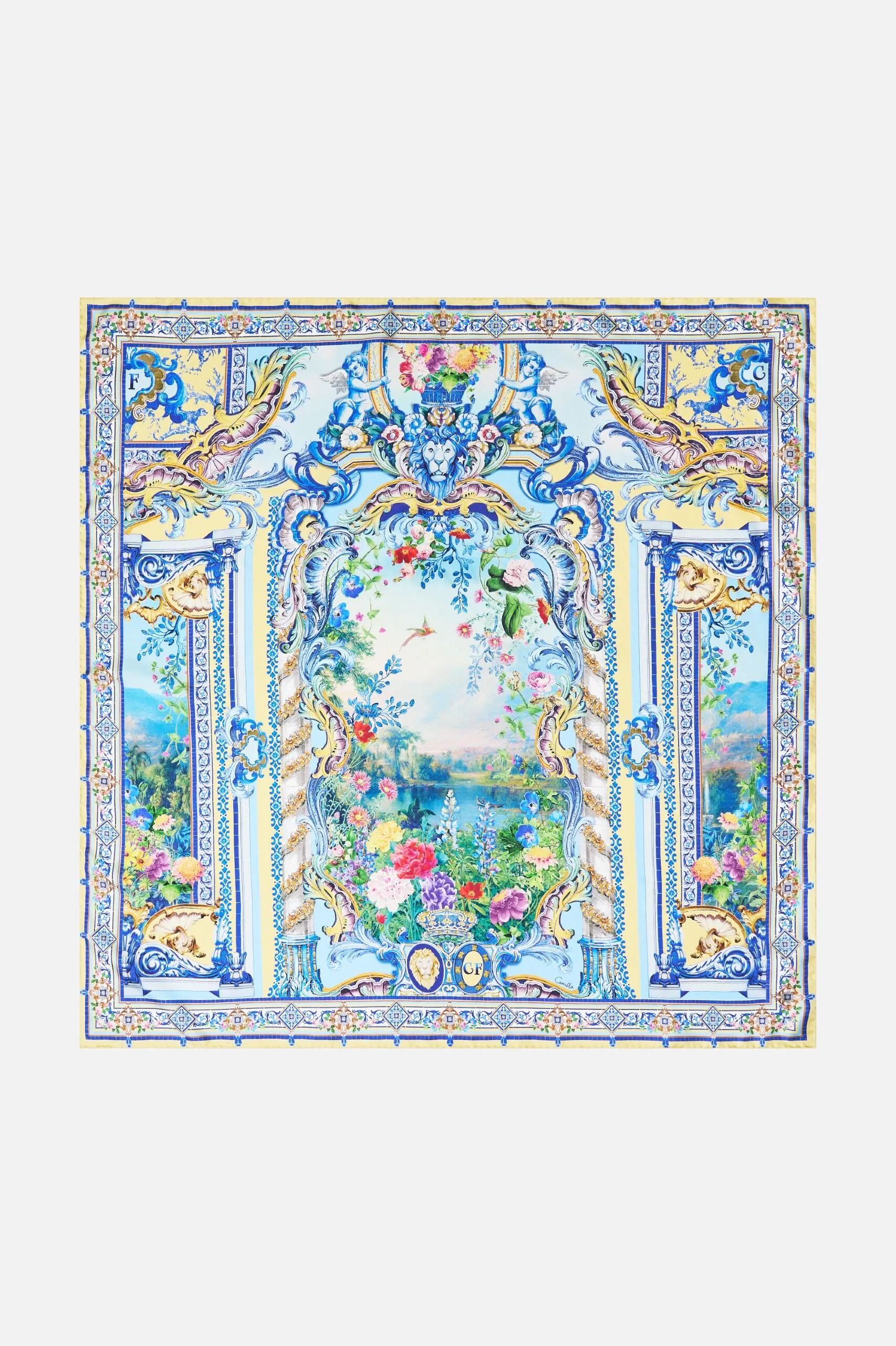 CAMILLA Silk Square Scarf - Wall to Wall Wonders