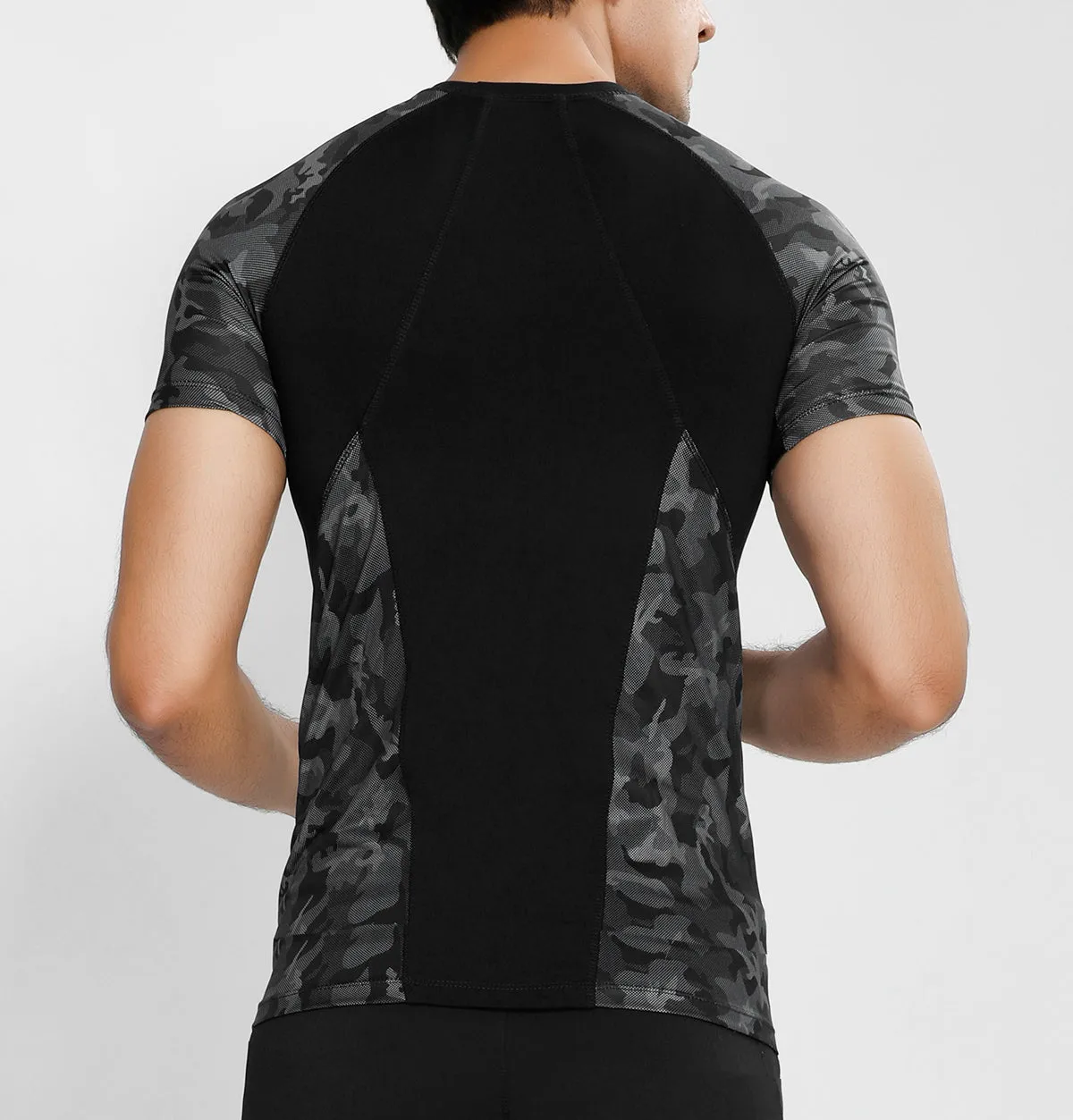 Camo Black Compression T-Shirt