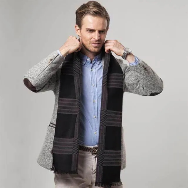 Cashmere Striped Scarf - Stylish Trendy Accessory