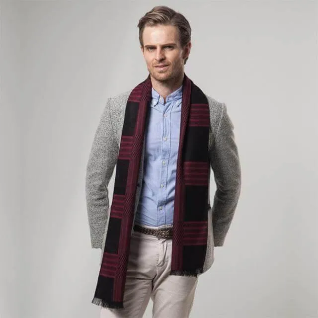 Cashmere Striped Scarf - Stylish Trendy Accessory