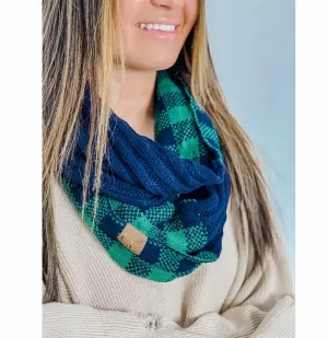 C.C. Buffalo Check Infinity Scarf