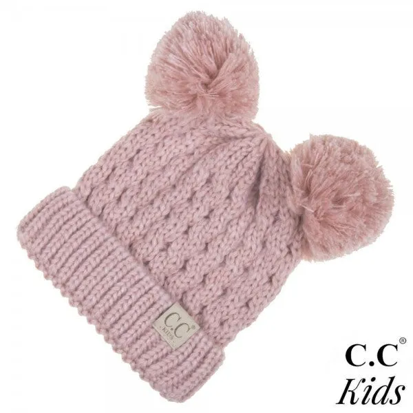 C.C Kids Beanie- Double Poms