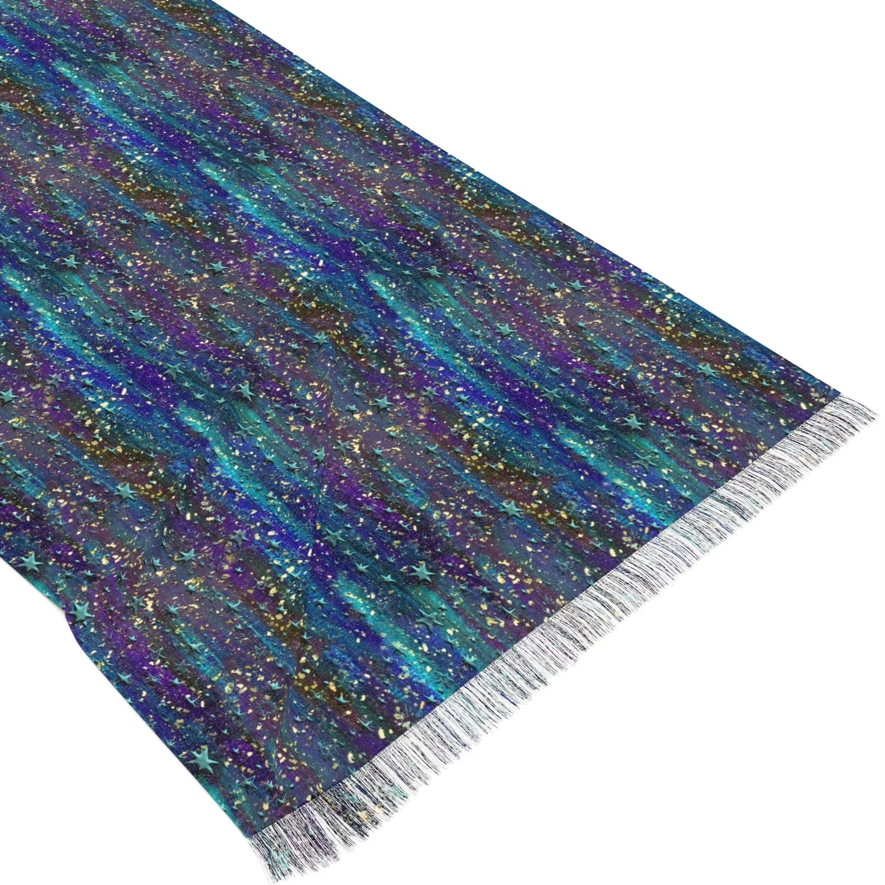 Celestial - Art Scarf with Fringe