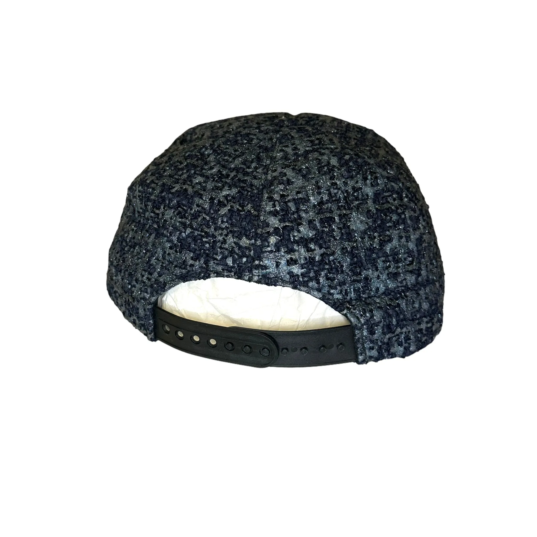 CHANEL Blue Glitter Hat
