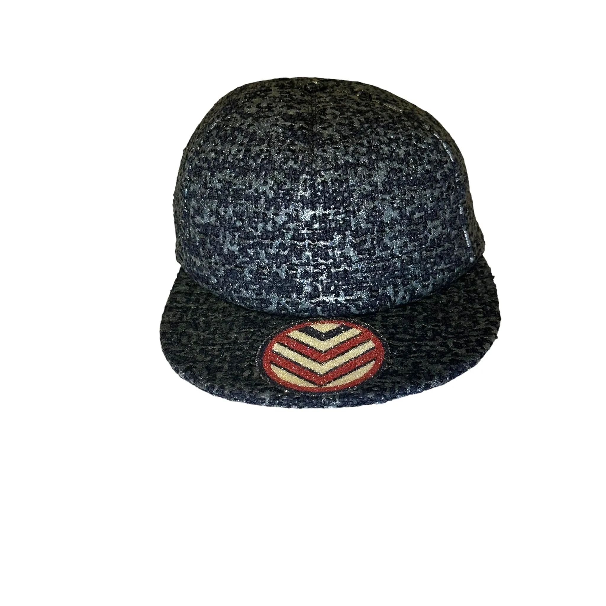 CHANEL Blue Glitter Hat