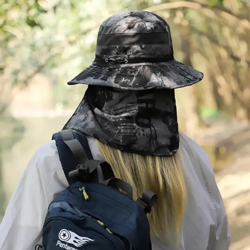 Chapeau de brousse camouflage femme