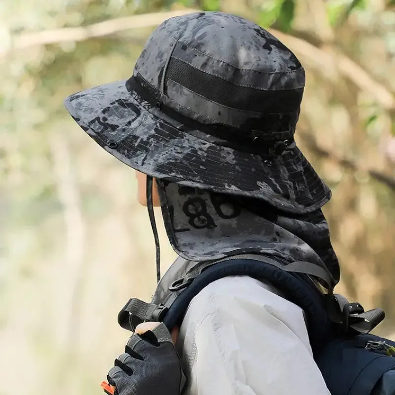 Chapeau de brousse camouflage femme