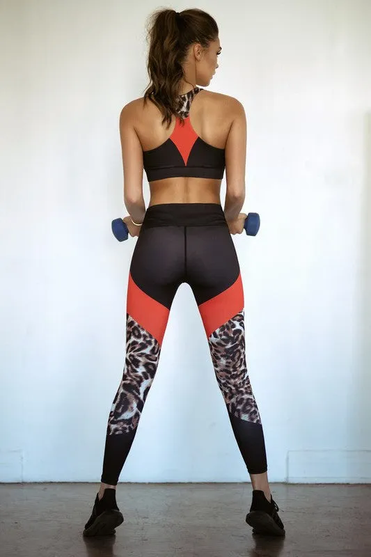 Cheetah Print Activewear Set