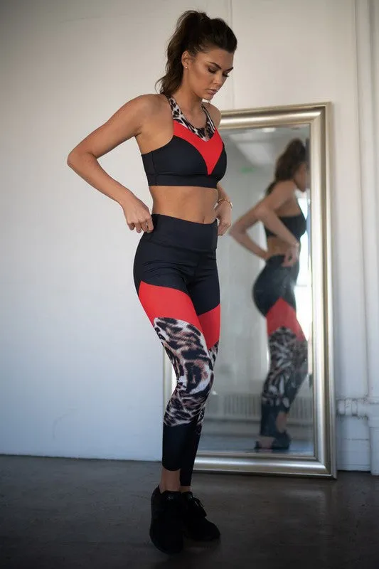 Cheetah Print Activewear Set
