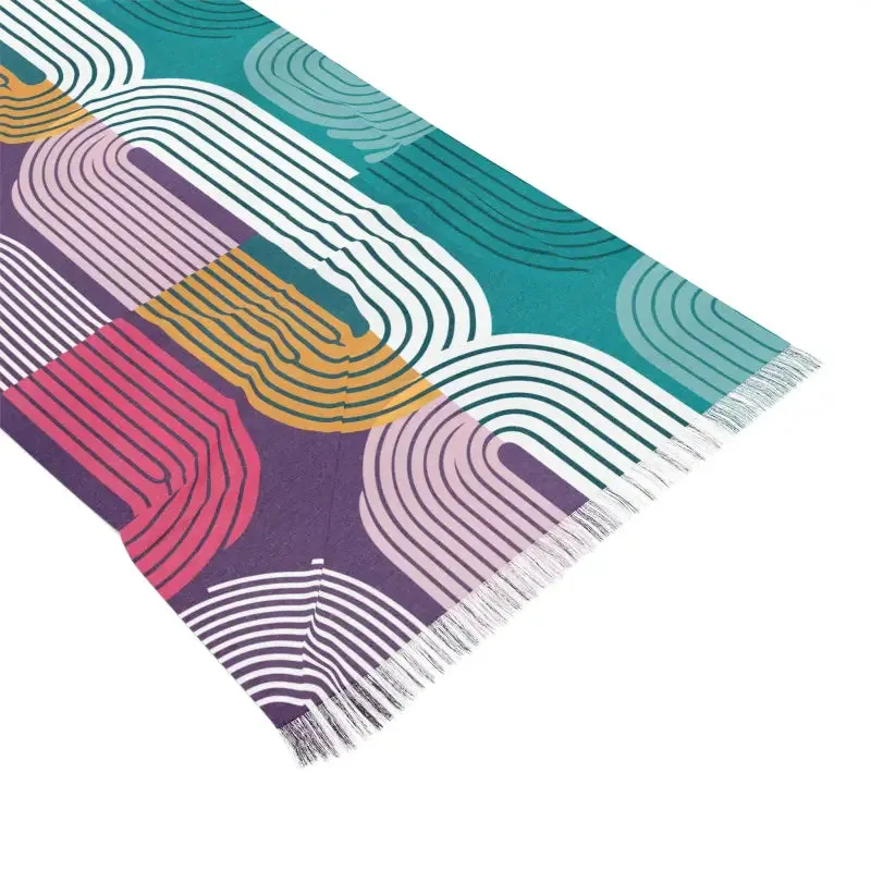 Chic Abstract Line Striped Scarf Transforms your Look