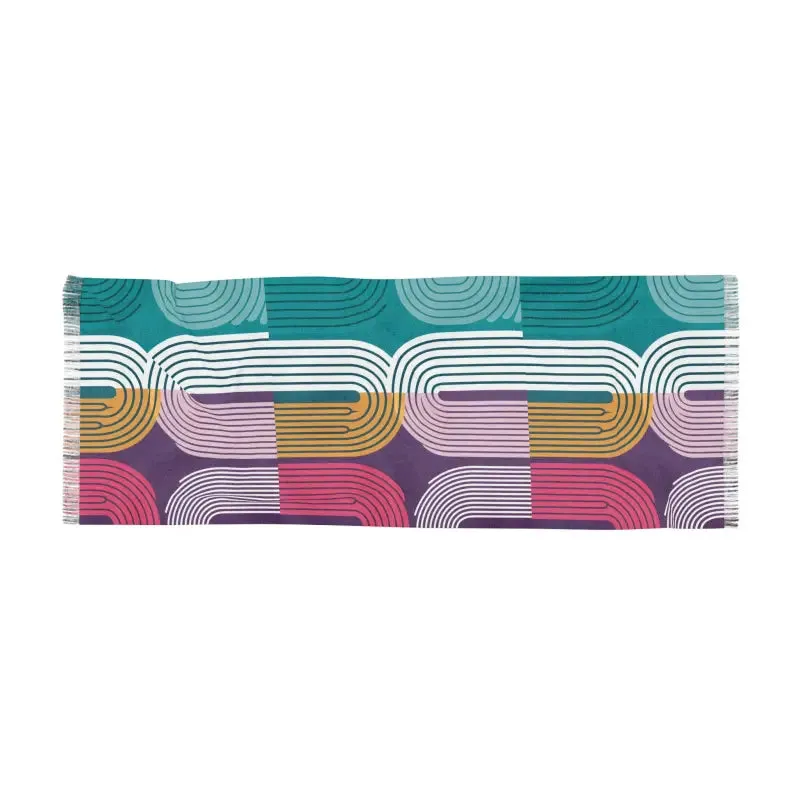 Chic Abstract Line Striped Scarf Transforms your Look