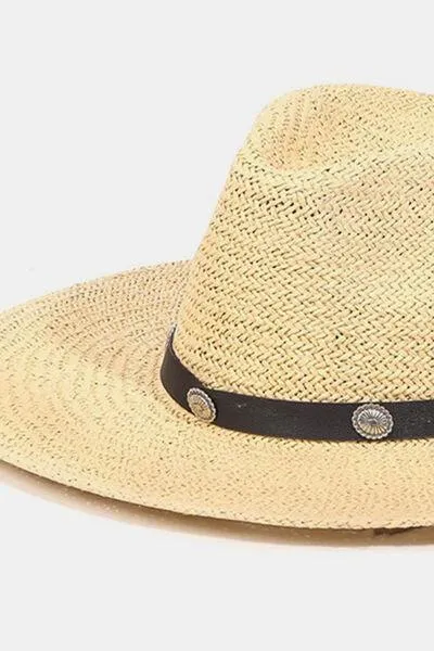 Chic Adjustable Belt Strap Straw Sun Hat